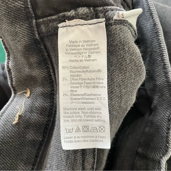 Madewell 10" High-Rise Starkey Wash Faded Black Gray Skinny Jeans MA977 EUC 29 - Picture 11 of 12